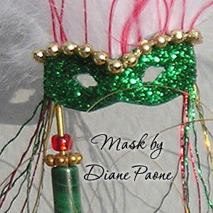 Miniature Carnival Mask by Diane Paone