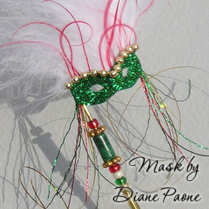Miniature Carnival Mask by Diane Paone