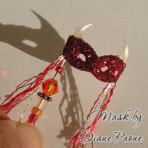 Miniature Carnival Mask by Diane Paone