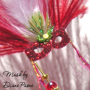 Miniature Carnival Mask by Diane Paone