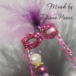 Miniature Masquerade Mask by Diane Paone