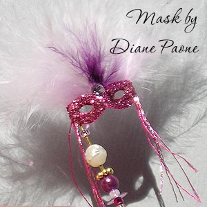 Miniature Masquerade Mask by Diane Paone