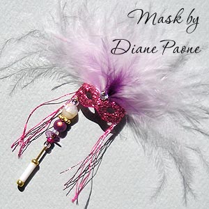 Miniature Masquerade Mask by Diane Paone