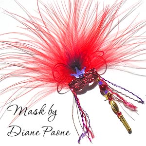 Miniature Masquerade Mask by Diane Paone