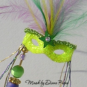 Miniature Masquerade Mask by Diane Paone