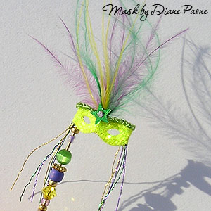 Miniature Masquerade Mask by Diane Paone