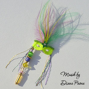 Miniature Masquerade Mask by Diane Paone