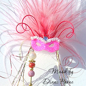 Miniature Carnival Mask by Diane Paone