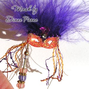 Miniature Masquerade Mask by Diane Paone