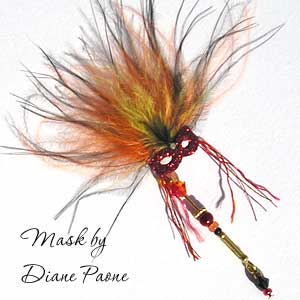 Miniature Carnival Mask by Diane Paone