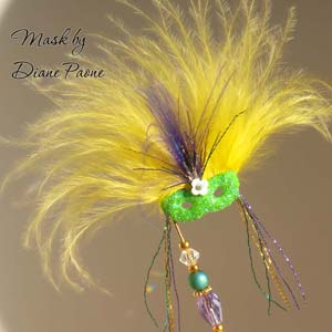Miniature Masquerade Mask by Diane Paone