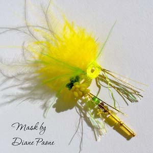 Miniature Carnival Mask by Diane Paone