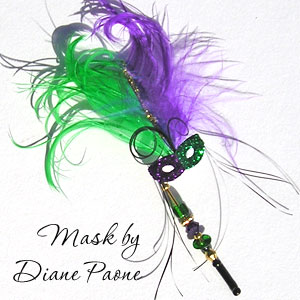 Miniature Carnival Mask by Diane Paone