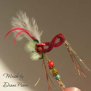 Miniature Carnival Mask by Diane Paone