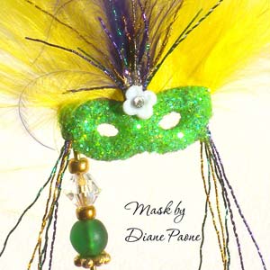 Miniature Masquerade Mask by Diane Paone