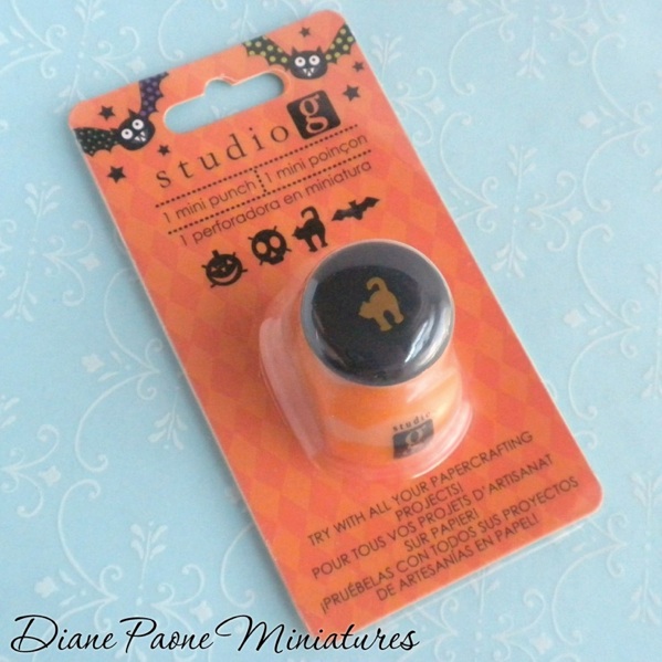 Halloween Cat Cookie Punch Dollhouse Miniature Polymer Clay Food Supplies